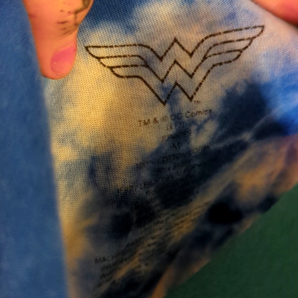 Tie Dye Wonder Woman Tank Top - Picture 3 of 3